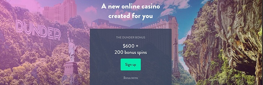 Dunder Casino Bonus