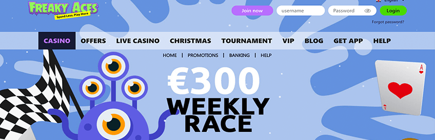 Freaky Aces Casino Bonus