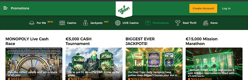 Mr Green Casino Casino